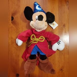 Walt Disney World Mickey Mouse Sorcerer Large Jumbo 21" Plush Stuffed Animal New